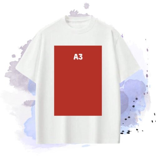 Custamiz A3 Size Front Print | Unisex Tshirt | Oversize