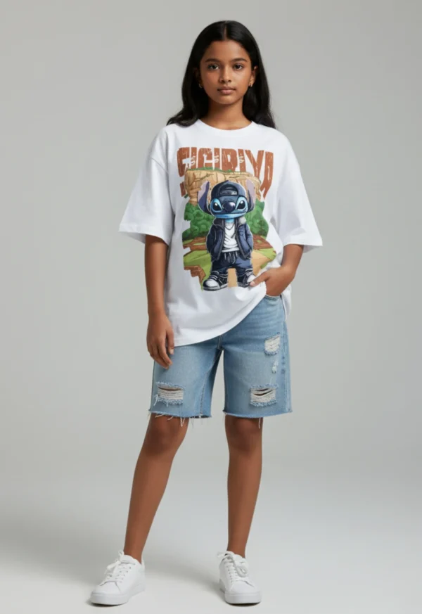 Untitled design_20250916_184216_0000 Sigiriya | Stitch Sri Lanka Tour Design |Wisekaraya Oversize T-Shirt