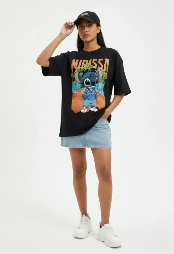 Mirissa | Stitch Sri Lanka Tour Design |Wisekaraya Oversize T-Shirt